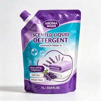 Sachet Doypack Personnalisé Imprimé de Haute Qualité pour Produits Chimiques, Détergent Lessive, Shampoing, Savon Liquide pour les Mains, Recharge avec Bec Verseur