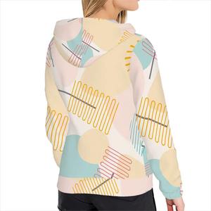 Imagen personalizada de alta calidad con capucha personalizada para mujer invierno otoño sudaderas con capucha talla única luz 400gsm Material impreso letra suelta - Product Image 2