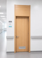 Porte d'accès d'urgence en acier à battant simple 1000*2400 avec design chinois pour hôpitaux, écoles et laboratoires