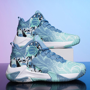 Zapatillas de baloncesto de caña alta, tallas grandes 47-48, para entrenamiento en campus, deportivas y a la moda, con cordones, zapatillas deportivas para correr - Product Image 3