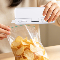 Mini-scelleuse-coupeuse de sacs rechargeable à batterie, scelleuse thermique portable pour usage domestique et garage, faible bruit, pour le stockage de snacks en sacs Mylar