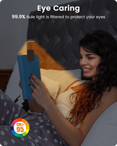 3 couleurs 5 niveaux de luminosité Lampes de lecture USB rechargeable <span class=keywords><strong>Lampe</strong></span> de livre à clipser - Product Image 3