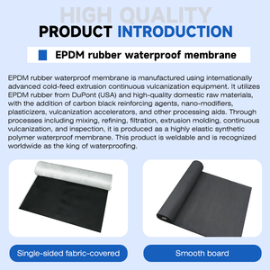 Rouleau de <span class=keywords><strong>membrane</strong></span> d'étanchéité en caoutchouc EPDM <span class=keywords><strong>pour</strong></span> applications extérieures, épaisseur 1,5 mm et 2 mm, <span class=keywords><strong>pour</strong></span> sous-sol et bassin à poissons - Product Image 4
