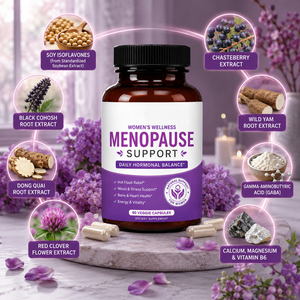 Dietary Supplement High-Protein Gluten-Free Herbal Extract Organic <b>Menopause</b> Capsules for Adult Women-60 Capsules/Bottle - Product Image 3