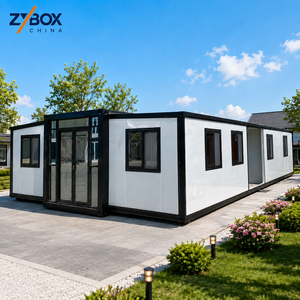 <span class=keywords><strong>Casa</strong></span> Prefabricada Portátil, Contenedor Expandible de 40 Pies con Doble Ala, Instalación Rápida para Campamentos de Trabajadores, Oficinas y Alojamiento - Product Image 1