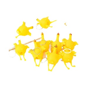 Juguete Antiestrés de Pollo para Apretar, Llavero de Pollo que Pone Huevos, Juguete Divertido para Bromas para Adultos - Product Image 4