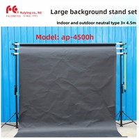 FALCONEYES 3X 4,5 m Kit de support de fond colonne ciel-terre en métal, modèle exclusif, compatible multi-marques, pour extérieur, accessoire de studio