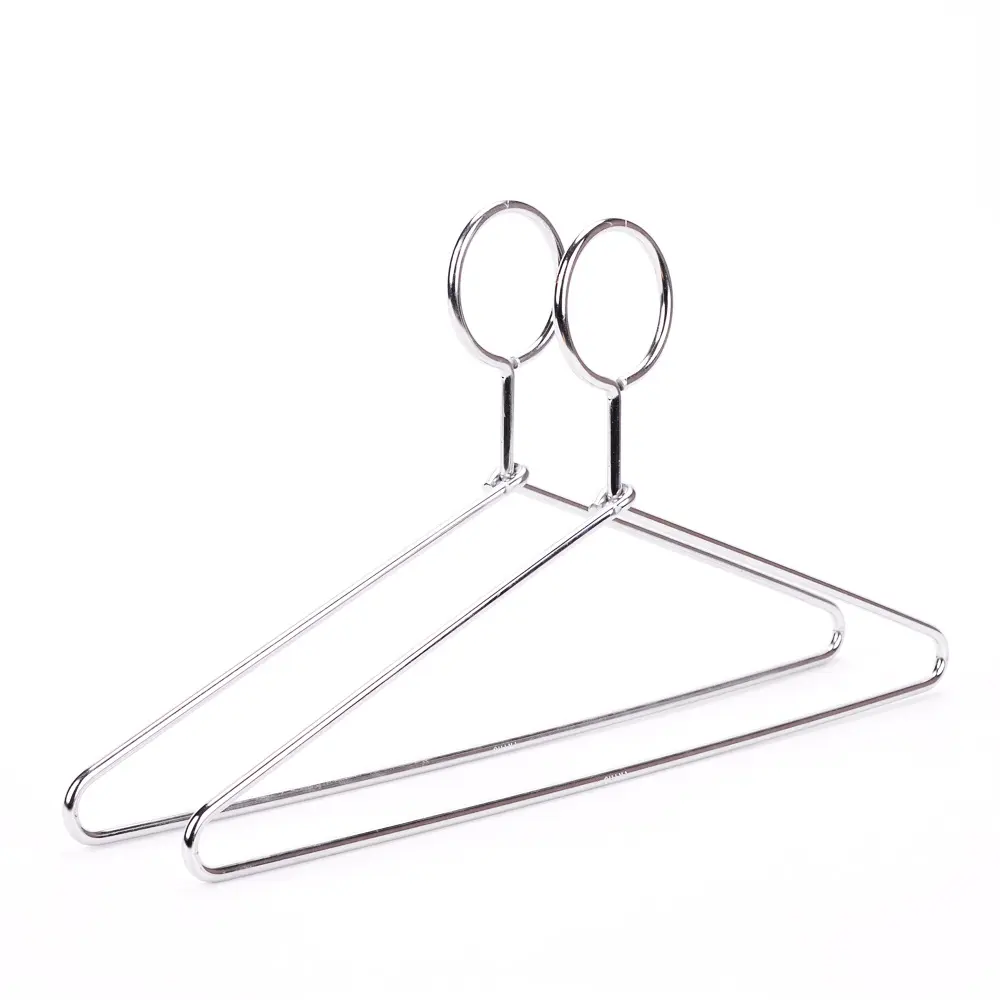 High quality stainless steel clothes hanger hotel anti theft metal hanger