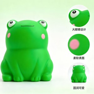 ของเล่นกบสุดน่ารักแบบใหม่ บีบเล่นคลายเครียด พร้อมยางนุ่มเด้งช้า ของตกแต่ง ของเล่นเสริมสร้างปฏิสัมพันธ์ระหว่างพ่อแม่ลูก บรรเทาความเครียด - Product Image 2