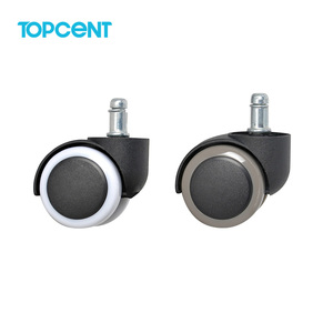TOPCENT 2 Zoll PU-<span class=keywords><strong>Nylon</strong></span>-Stuhlrollen mit Drehgelenk Möbelrollen Bürostuhlrollen - Product Image 3