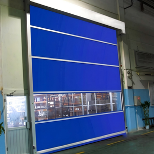 Système de sécurité à économie d'énergie, porte motorisée pour entrepôt, porte industrielle automatique à grande vitesse, <span class=keywords><strong>volet</strong></span> roulant en PVC résistant au vent - Product Image 4