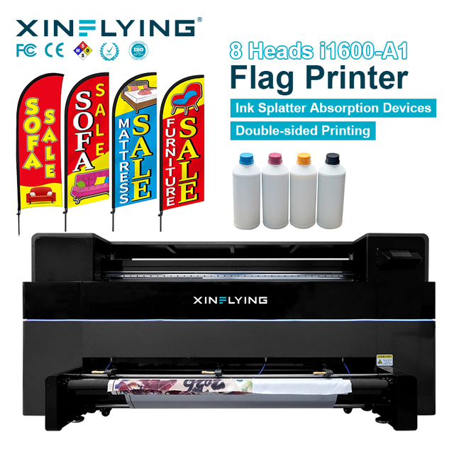 Direct to Fabric 2050mm Banner Flag Printer Printing Machine 8heads I1600 Flag and Dye Printer