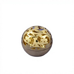 Handmade Iron Arabic <b>Bakhoor</b> Burner With Premium Quality Round Shape <b>Oud</b> Burner From Best Exporter In India - Product Image 1