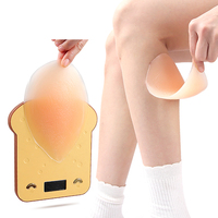 Coussinets de protection professionnels en silicone auto-adhésifs en forme de goutte d'eau pour les hanches, les fesses, les genoux et les coudes, pour le patinage et le ski