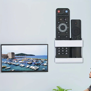 Convenient Remote Control <b>Box</b> Non-slip Remote Control Holder <b>Strong</b> Load Bearing Storage Data Cable Receiving Hole Phone Stand - Product Image 6