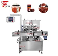 Machine de remplissage automatique à piston de qualité alimentaire pour piment sacue, miel, confiture de fruits, beurre d'arachide, mayonnaise, sauce moutarde, pâte