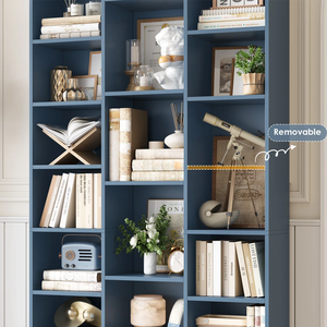 Estanterías de Madera para Libros, Estantería de Exhibición de Libros Azul Prusia, Mueble de Almacenamiento para Niños, Muebles de Oficina, Sala de Estar, Diseño Moderno 5+ - Product Image 4