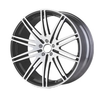 Jantes Beadlock forgées sur mesure SHUOCHI, 2 pièces, noir brillant, 5x120 5x114.3 17x10 15x10, pour Mustang Corvette