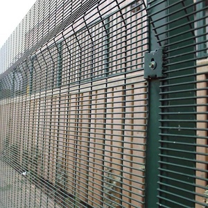 Valla de malla de alambre soldado de alta seguridad, pinchos antiescalada de pared, 358 - Product Image 4