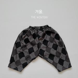 Pantalones de Invierno para Bebé, Cálidos, con Diseño de Cuadrícula de Diamantes, Pantalones Casuales Unisex para Recién Nacidos - Product Image 3