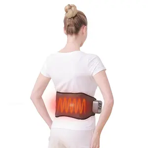 Waist Massager for Back Pain Waist Massage Heat Belly Wrap with Vibration Massage for Lumbar Abdominal Arthritic Pain Relief