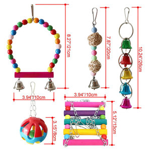 Papağan Bite oyuncak interaktif Pet kuş kafesi aksesuar Amazon patlayıcı türler için teşvik hareketi ve egzersiz - Product Image 2