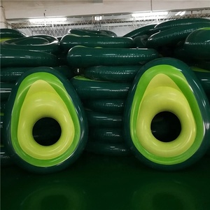 <span class=keywords><strong>Matelas</strong></span> flottant gonflable <span class=keywords><strong>pour</strong></span> <span class=keywords><strong>piscine</strong></span> d'avocat, flotteurs de plage <span class=keywords><strong>pour</strong></span> adultes, boule verte, anneau de natation d'avocat - Product Image 2