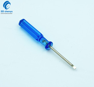 <span class=keywords><strong>Tournevis</strong></span> plat à tête plate de 2,0 mm en gros pour l'installation d'outils de réparation de téléphone en plastique 3 45 #   Acier Zinc+ Bleu - Product Image 2