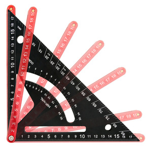 Aluminum Alloy Set Square 7 Inch Metric Imperial Right Angle Ruler Woodworking <b>Measuring</b> <b>Tool</b> - Product Image 1