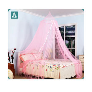 Mosquitera de cinta de poliéster 100%, dosel Circular rosa, mosquitera colgante para adultos de verano completo para uso en Hotel, hogar, Camping - Product Image 1