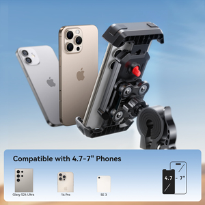 Joyroom Support universel en matériau ABS à hauteur réglable pour vélo moto Support de téléphone réglable à <span class=keywords><strong>4</strong></span> griffes pour vélo - Product Image 6