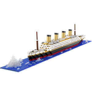 Titanic, modèle de construction en briques de luxe créatif, navire de croisière iceberg, ensemble de ruines de bateau, bricolage, jouets pour enfants, cadeau pour adultes - Product Image 5