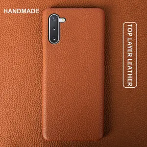 Leather Cover Genuine Leather Case Shockproof Case for Samsung Galaxy Note 10 Handmade Mobile Phone Cases Customizable Rohs