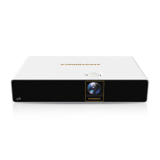 Appotronics AL-W300 Portable Home Office Laser Projector 3600 Lumens with Built-In Intelligent Projection Screen and LCD Lamp