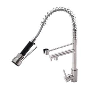 Penjualan Terbaik 304 baja tahan karat wastafel dapur tekanan rendah terbaik keran kuningan tarik keluar keran Mixer dapur - Product Image 2