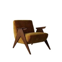 Fauteuil individuel, chaise de loisirs de style designer, vintage espagnol, rétro, nostalgique, pour balcon, chaise en bois massif pour maison d'hôtes