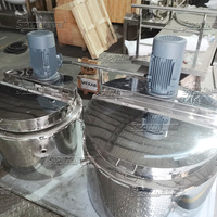 Vente flash : Machine à émulsionner sous vide à levage hydraulique 300L pour crème, lotion, shampoing