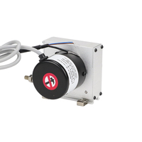 Sensor de desplazamiento lineal analógico con cable de tracción profesional de alta precisión, tecnología Alemana aprobada por CE, resistencia eléctrica