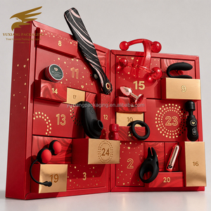 Boîte de calendrier de l'avent de luxe personnalisée <span class=keywords><strong>pour</strong></span> jouets <span class=keywords><strong>pour</strong></span> adultes, avec insert en mousse EVA haute densité, gaufrage, emballage réutilisable et écologique <span class=keywords><strong>pour</strong></span> articles intimes - Product Image 5