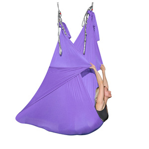 Columpio de yoga aéreo colgante personalizado de fábrica de China, hamaca aérea antigravedad para <span class=keywords><strong>comprar</strong></span>, Columpio de Yoga de 8m/9M/10m, conjunto para niños y adultos - Product Image 1