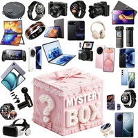 Caja Misteriosa de 2 Piezas con Artículos Sorpresa, Caja de Regalo Aleatoria con Electrónicos, Caja Ciega 100% con Reloj, Auriculares, Teléfono, Cajas Misteriosas 3C
