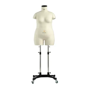 Beifuform US plus size 20 Curvy plus size half body sewing mannequin full torso dummy for tailoring support custom dress form