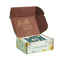 Boîte postale ondulé pliable avec Logo personnalisé, boîte de taille à impression personnalisée, vente en gros, 50 pièces