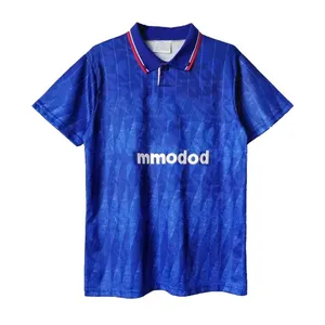 泰国高品质运动服高品质国际队足球服定制复古足球服复古足球衫
