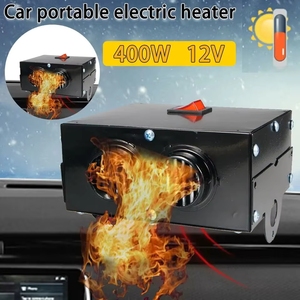 Chauffage de voiture portable 500W avec ventilateur chauffant 12V noir, dégivreur et désembueur électronique automobile - Product Image 2
