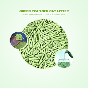 Litière pour chat en granulés de tofu, agglomération forte, parfum lait, 99% sans poussière, conception gratuite - Product Image 1