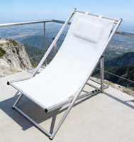 Chaise de camping pliante en aluminium Da Niu, design moderne, durable, pliable, résistante à l'eau, écologique, facile à nettoyer, cuisine, extérieur, salle de sport
