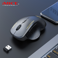 Imice G6 Mouse Nirkabel 2.4G untuk Laptop PC Mouse dengan Penerima USB yang Dapat Disesuaikan Mouse Senyap Mouse Game Raton Inalambrico Ordenador