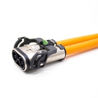Connecteur haute tension HVIL 2 broches 125A, boîtier métallique, fiche droite pour câble 25MM2, véhicule électrique à énergie nouvelle