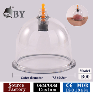 BY B04 4,4CM PS Einzelne Schröpfgläser CE ISO13485 Direkt vom Hersteller Therapie-Massagegerät Vakuum-Schröpfset Hijama Saugbecher - Product Image 2